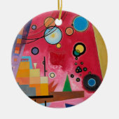 Kandinsky - Schwerrot Keramik Ornament (Vorne)