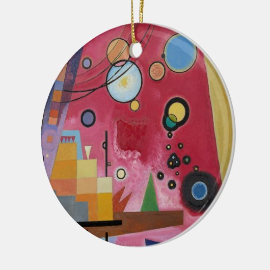 Kandinsky - Schwerrot Keramik Ornament (Links)