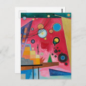 Kandinsky - Schwerrot Postkarte (Vorne/Hinten)