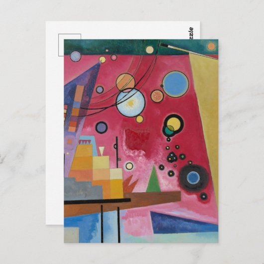 Kandinsky - Schwerrot Postkarte (Vorne/Hinten)