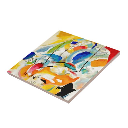 Kandinsky Sea Battle 1913 Fliese (Seite)