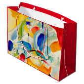 Kandinsky Sea Battle 1913 Große Geschenktüte (Rückseite Schrägansicht)