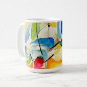 Kandinsky Sea Battle 1913 Kaffeetasse (Vorderseite Links)