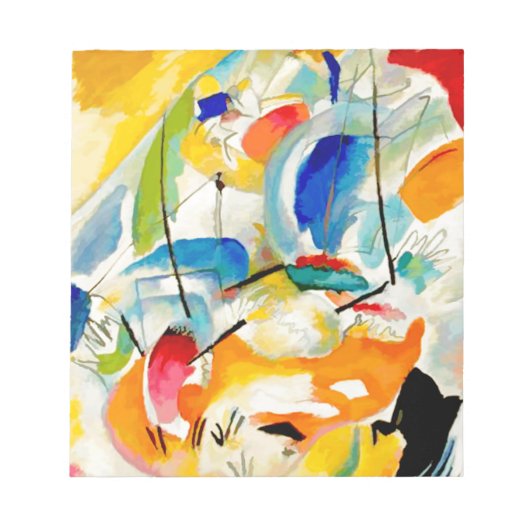 Kandinsky Sea Battle 1913 Notizblock (Vorderseite)