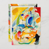 Kandinsky Sea Battle 1913 Postkarte (Vorne/Hinten)