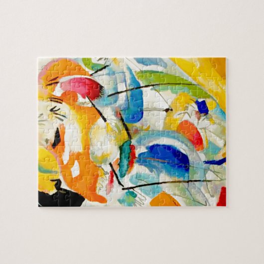 Kandinsky Sea Battle 1913 Puzzle (Horizontal)