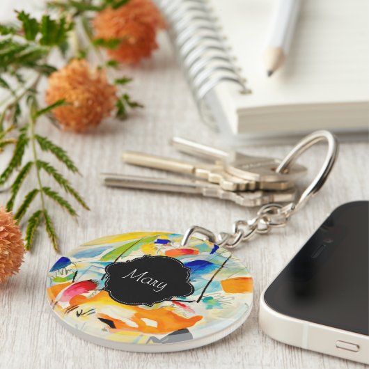 Kandinsky Sea Battle 1913 Schlüsselanhänger (Vorderseite rechts)