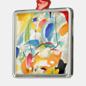 Kandinsky Sea Battle 1913 Silbernes Ornament (Links)
