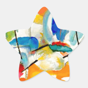 Kandinsky Sea Battle 1913 Stern-Aufkleber