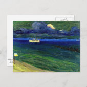 Kandinsky - Seascape mit Dampfer Postkarte (Vorne/Hinten)