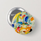 Kandinsky-Seebüttergemälde 1913 Button (Vorne & Hinten)