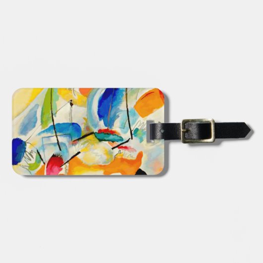 Kandinsky-Seebüttergemälde 1913 Gepäckanhänger (Vorderseite horizontal)