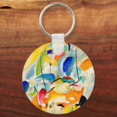 Kandinsky-Seebüttergemälde 1913 Schlüsselanhänger (Vorderseite)