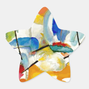 Kandinsky Seeschlacht 1913 Stern-Aufkleber