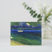 Kandinsky - Seestück mit Dampfer Postkarte (Stehend Vorderseite)