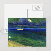 Kandinsky - Seestück mit Dampfer Postkarte (Vorne/Hinten)
