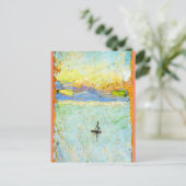 Kandinsky - Segelboot auf See Postkarte (Stehend Vorderseite)