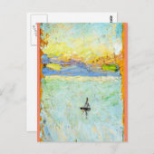 Kandinsky - Segelboot auf See Postkarte (Vorne/Hinten)