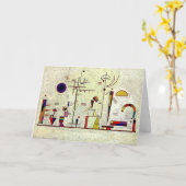 Kandinsky - Seriöser Spaß, abstrakte Kunst Karte (Gelbe Blume)