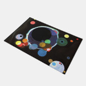 Kandinsky - Several Circles, berühmte abstrakte Ku Fußmatte (Schrägansicht)