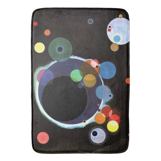 Kandinsky - Several Circles, famous abstract art Badematte (Vorderseite Vertikal)