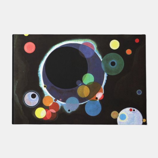 Kandinsky - Several Circles, famous abstract art Fußmatte (Vorderseite)