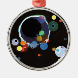 Kandinsky - Several Circles, famous abstract art Ornament Aus Metall