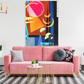 Kandinsky - Sharp Quiet Leinwanddruck (Insitu (Wohnzimmer))