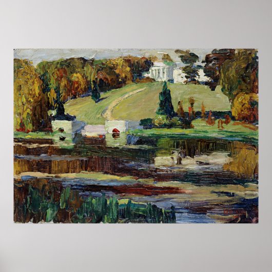 Kandinsky - Skizze fur Achtyrka-Herbst Poster (Vorne)