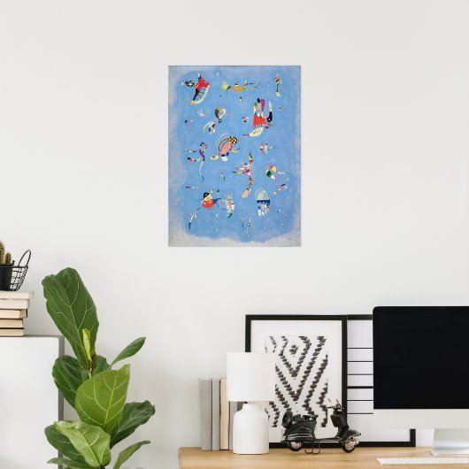 Kandinsky Sky Blue Poster (Heimbüro)