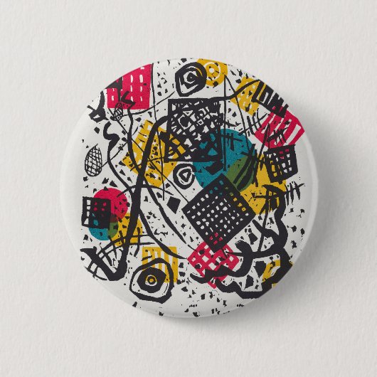 Kandinsky Small Worlds / Abstrakt Classic Button (Vorderseite)