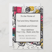 Kandinsky Small Worlds / Abstrakt Classic Einladung (Rückseite)