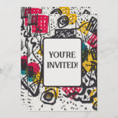 Kandinsky Small Worlds / Abstrakt Classic Einladung (Vorne/Hinten)