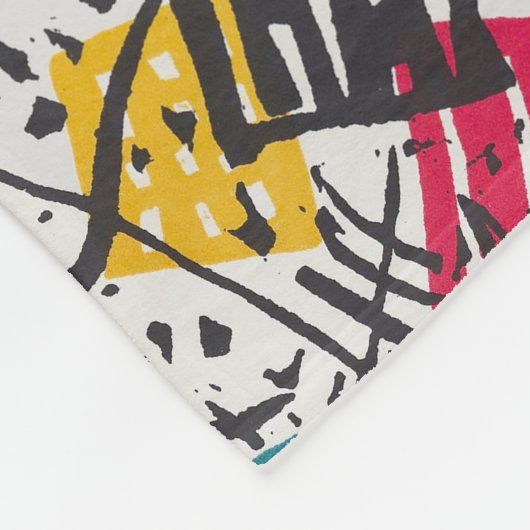 Kandinsky Small Worlds / Abstrakt Classic Fleecedecke (Ecke)