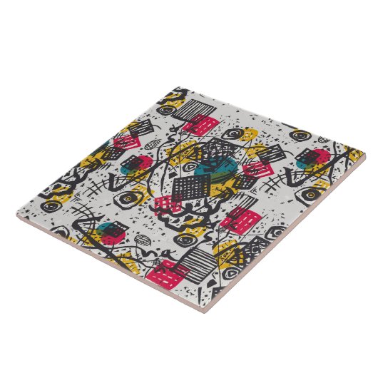 Kandinsky Small Worlds / Abstrakt Classic Fliese (Seite)