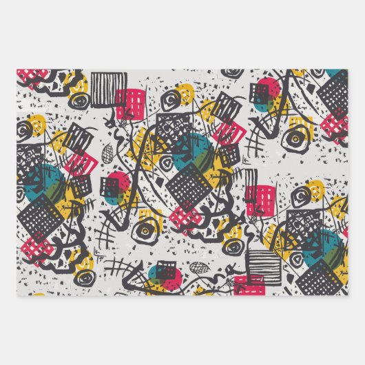 Kandinsky Small Worlds / Abstrakt Classic Geschenkpapier Set (Vorderseite 2)