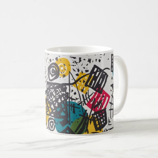 Kandinsky Small Worlds / Abstrakt Classic Kaffeetasse (VorderseiteRechts)