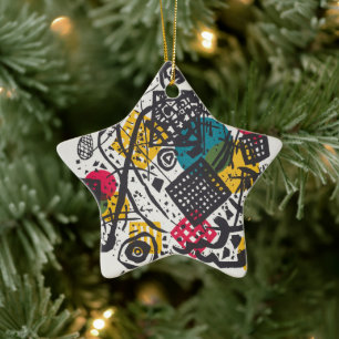 Kandinsky Small Worlds / Abstrakt Classic Keramik Ornament