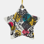 Kandinsky Small Worlds / Abstrakt Classic Keramik Ornament (Hinten)