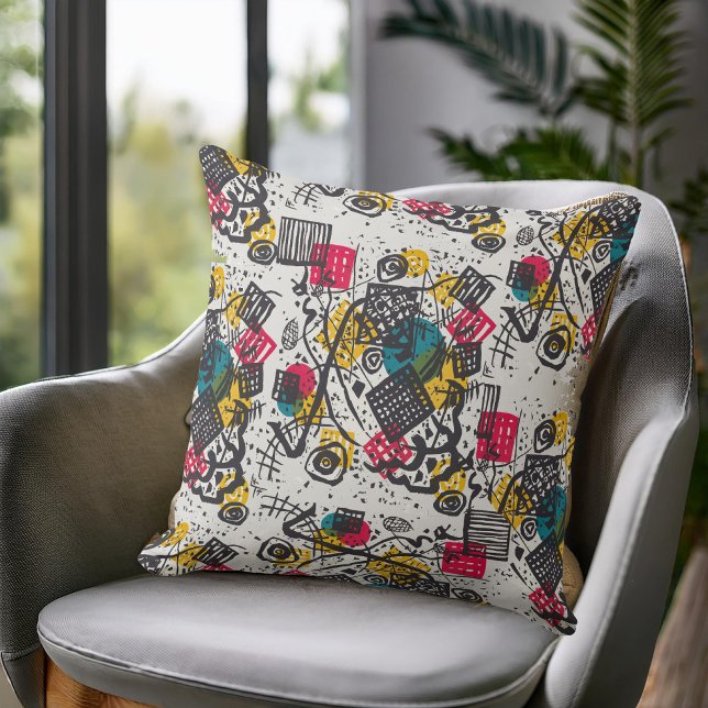 Kandinsky Small Worlds / Abstrakt Classic Kissen (Von Creator hochgeladen)