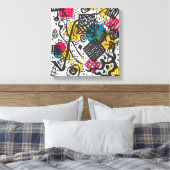 Kandinsky Small Worlds / Abstrakt Classic Leinwanddruck (Insitu (Schlafzimmer))