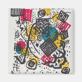 Kandinsky Small Worlds / Abstrakt Classic Magnet (Vorne)