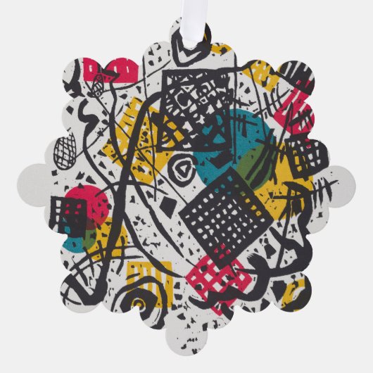 Kandinsky Small Worlds / Abstrakt Classic Ornament Karte (Vorderseite)