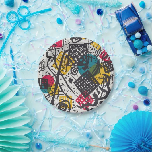 Kandinsky Small Worlds / Abstrakt Classic Pappteller (Party)