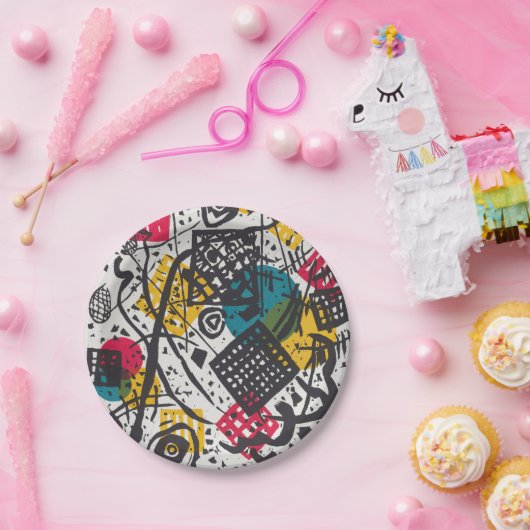 Kandinsky Small Worlds / Abstrakt Classic Pappteller (Party)