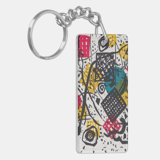 Kandinsky Small Worlds / Abstrakt Classic Schlüsselanhänger (Vorderseite links)