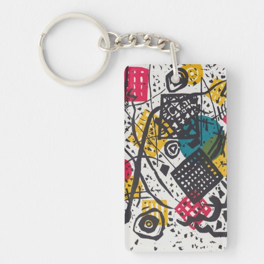 Kandinsky Small Worlds / Abstrakt Classic Schlüsselanhänger (Vorderseite)
