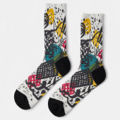 Kandinsky Small Worlds / Abstrakt Classic Socken (Linkes Detail)