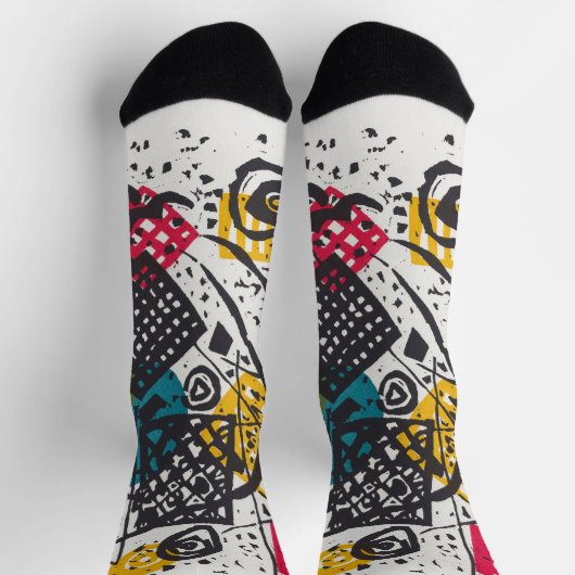 Kandinsky Small Worlds / Abstrakt Classic Socken (Oben)