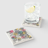 Kandinsky Small Worlds / Abstrakt Classic Steinuntersetzer (Seitenansicht)